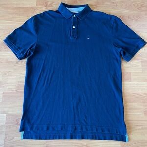Tommy Hilfiger Men’s Blue Polo Shirt Classic Fit Design Size XL